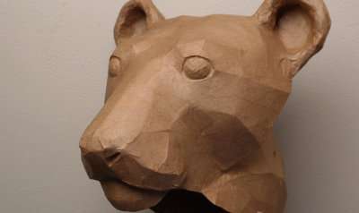 Add one layer of paper mache, using newspaper or recycled brown paper from amazon.com boxes