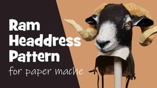 Ram headdress mask pattern