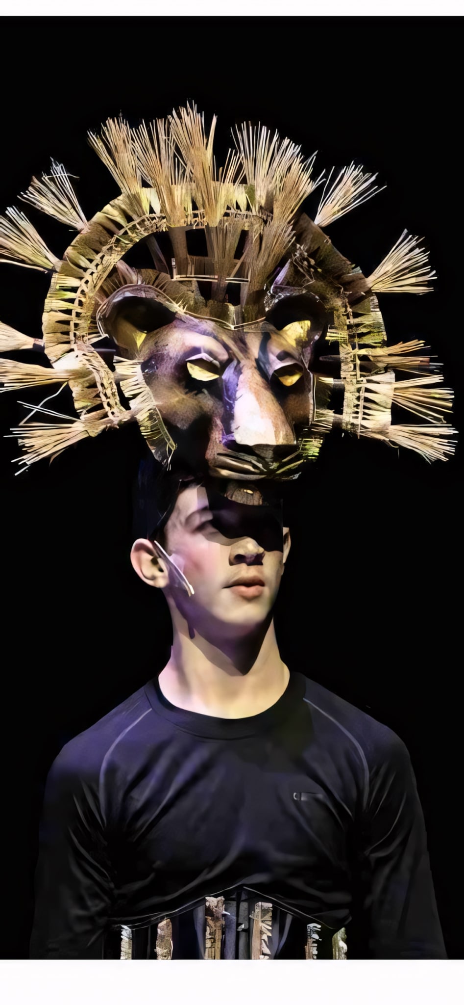 Mufasa headdress mask Made by Sheila Ryan