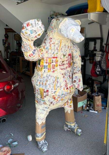 Bernie the Outside Fiberglass Bear