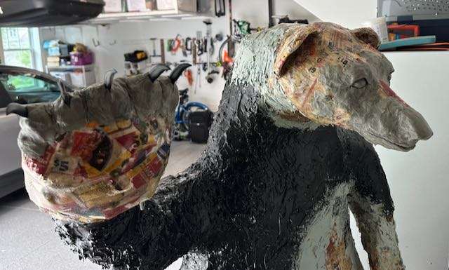 Bernie the Outside Fiberglass Bear