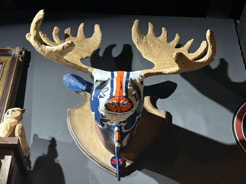 Auburn University Themed Moose Wall Sculpture Made by Marty Cash