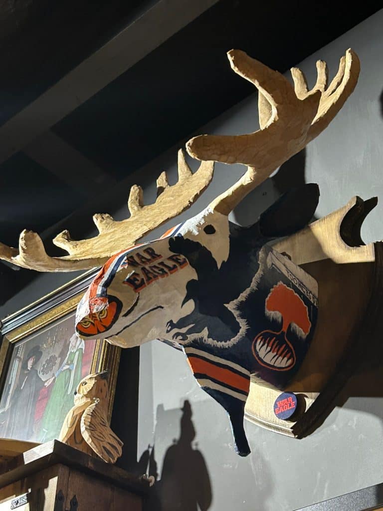 Auburn University Themed Moose Wall Sculpture