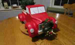 Easter Lamb 5 Paper mache Christmas truck