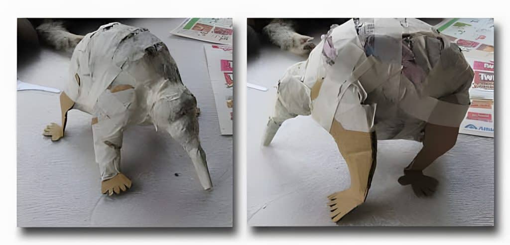 Making the head and adding the legs