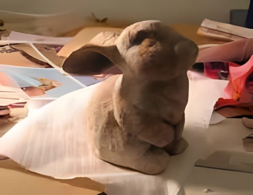 Adding a last layer of brown paper and putting the pieces back together.