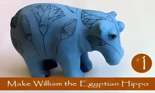 Harry the Hippo 5 Make William the Egyptian hippo with air dry clay