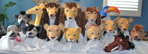 Lion King Jr Masks Made by Sandra Valdez de la Cruz
