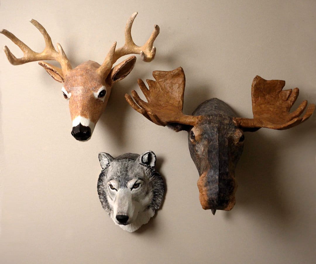 Three North American Wildlife Wall Sculpture Patterns