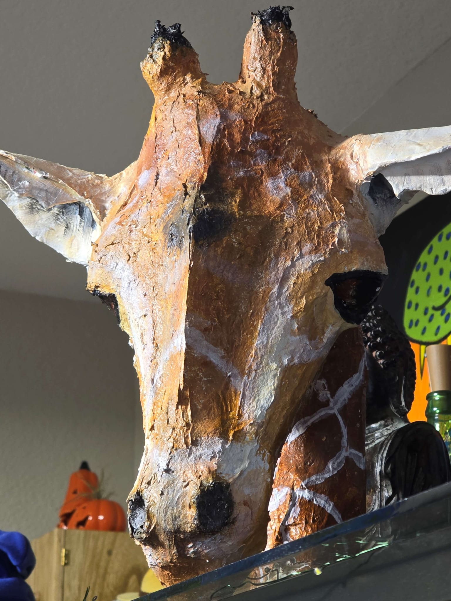 Giraffe sculpture Made by Meggan Glimp