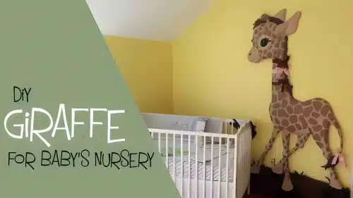 Moonface 3 Wall giraffe for baby's room