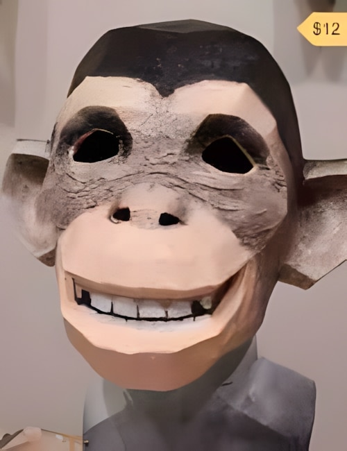 Chimpanzee mask pattern