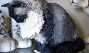 How to make a paper mache cat
