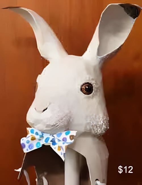 Rabbit headdress mask pattern for theater