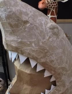 Add one layer paper mache, using your choice of paper and paste.