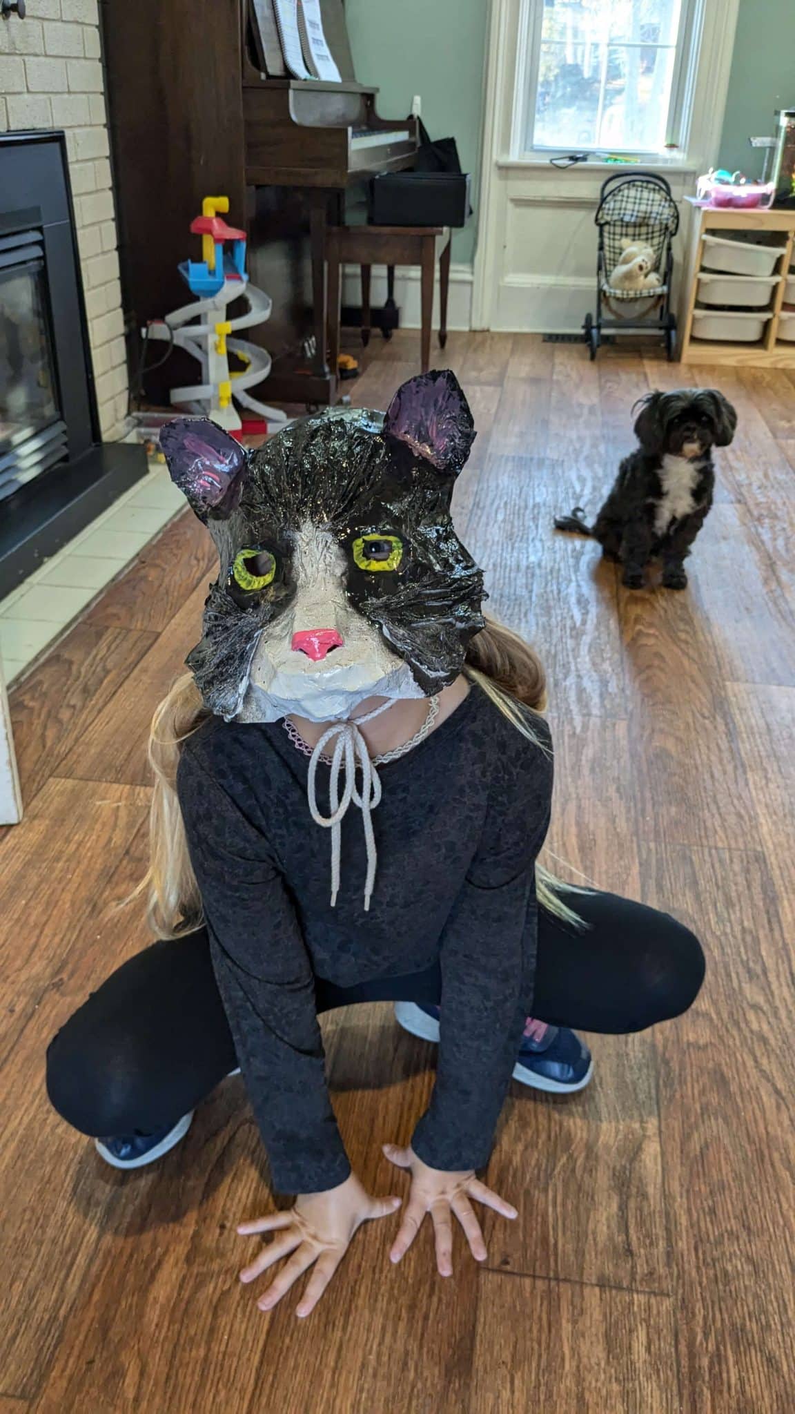 Halloween cat mask Made by C C