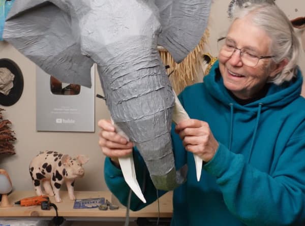 Elephant Headdress Mask Pattern