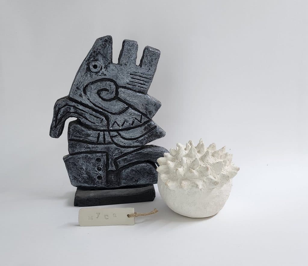 Miro's Tribute sculpture Made by Erica Migdal