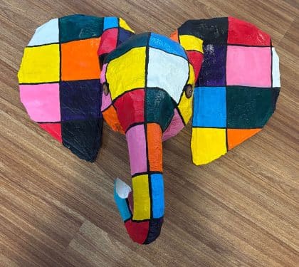 Elmer the Patchwork Elephant Made by Tabi P
