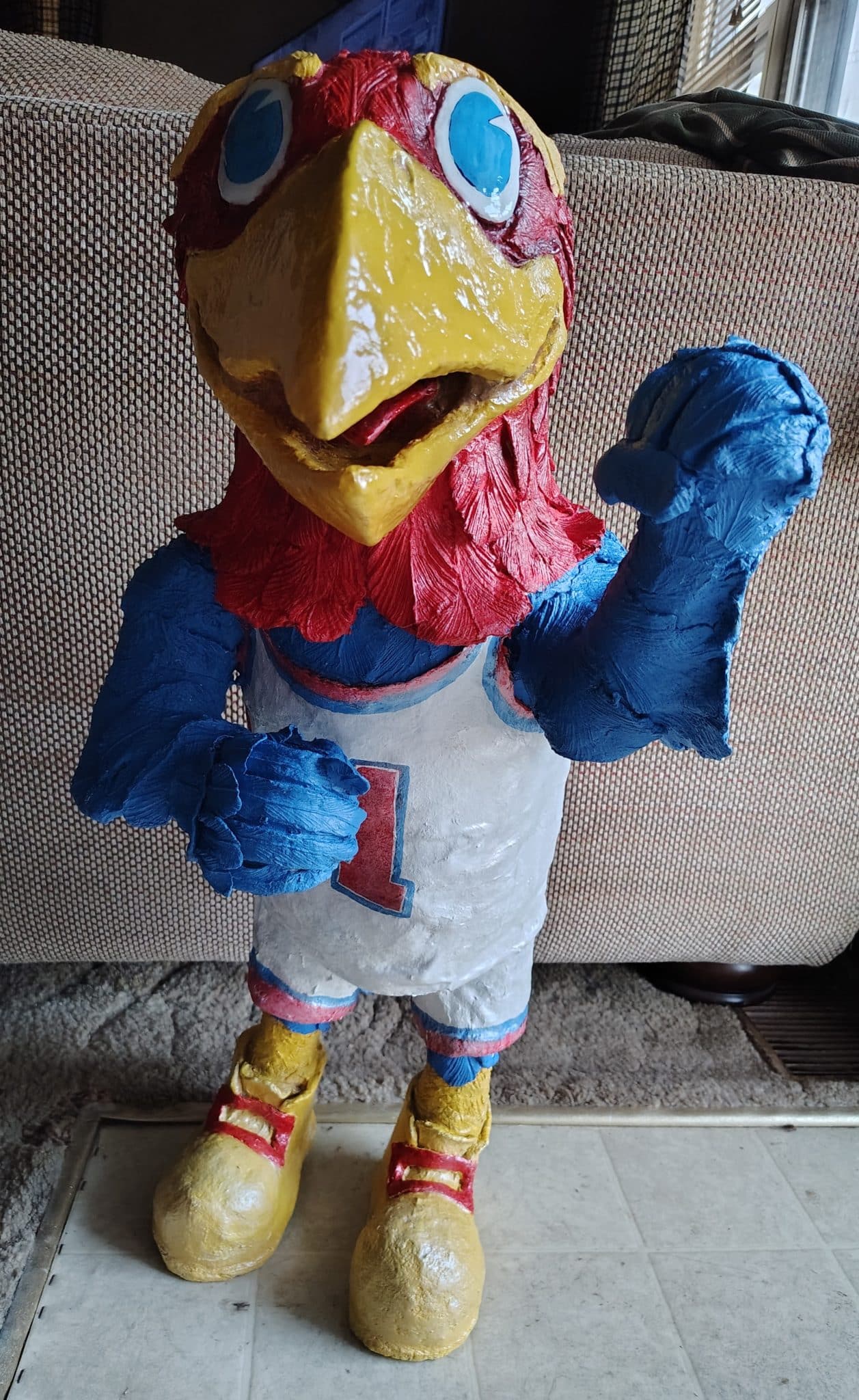 Jayhawk Car Buddy Made by Mary Stokes