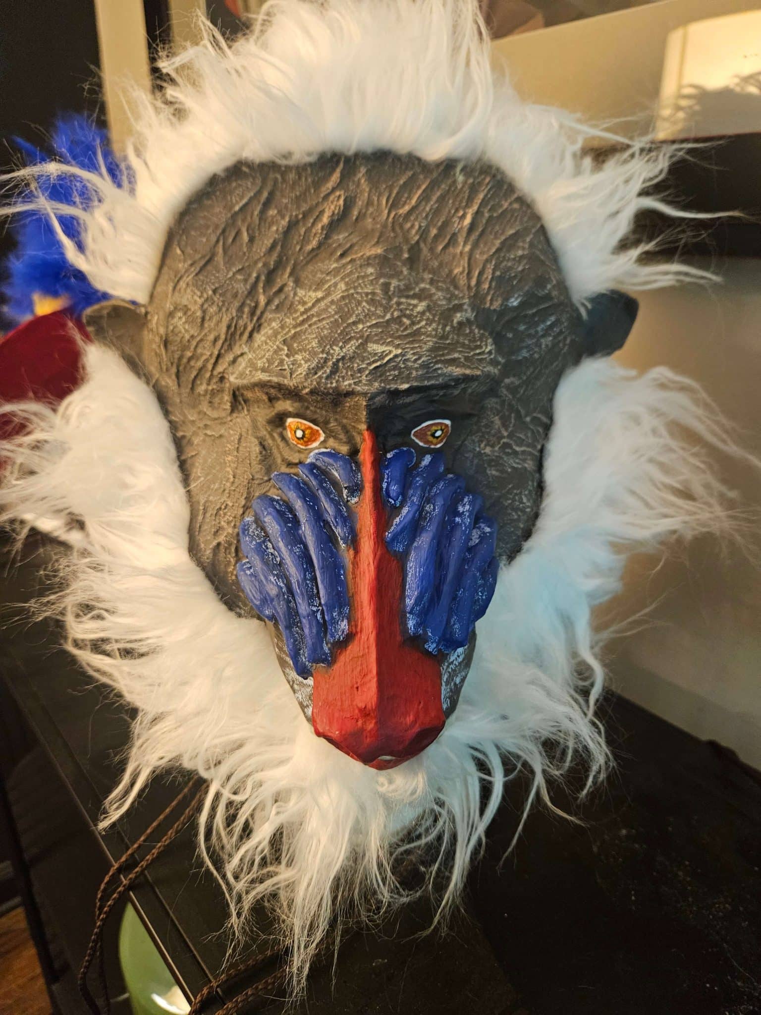 Rafiki mask Made by Marlena Martin