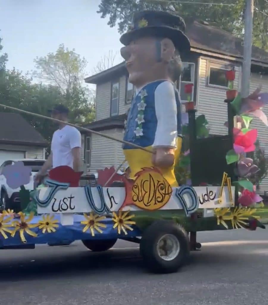 Giant Figure Sculpture In the Parade